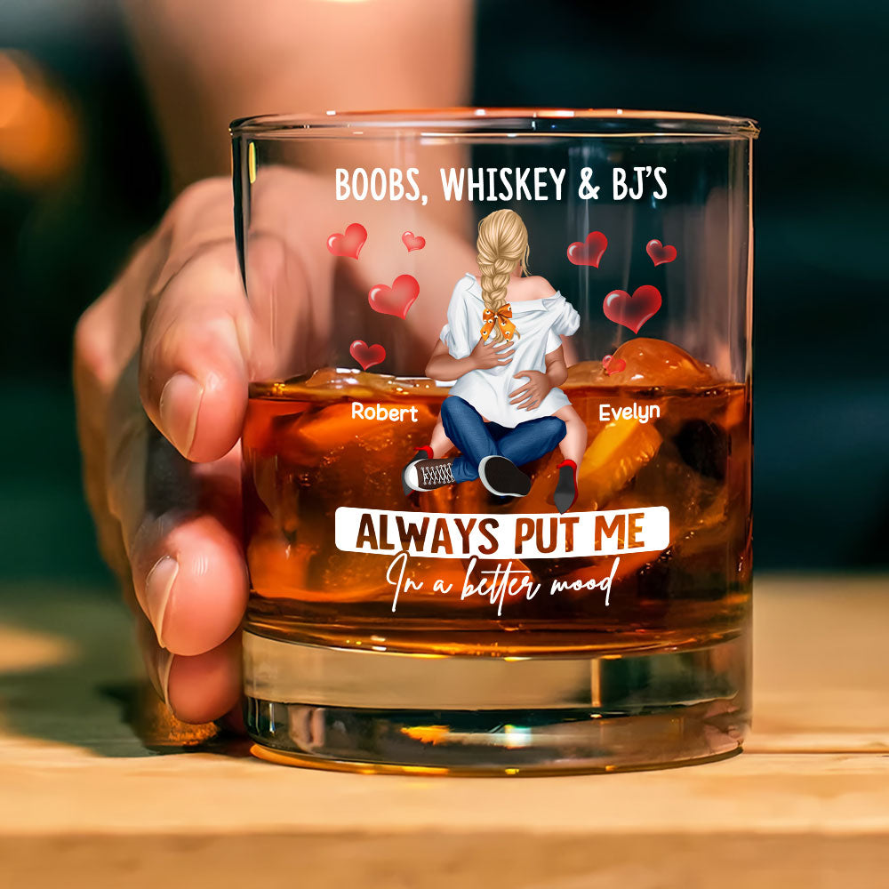 Personalized Gifts For Naughty Couple Whiskey Glass 02nati050225 - Whiskey Glass - GoDuckee