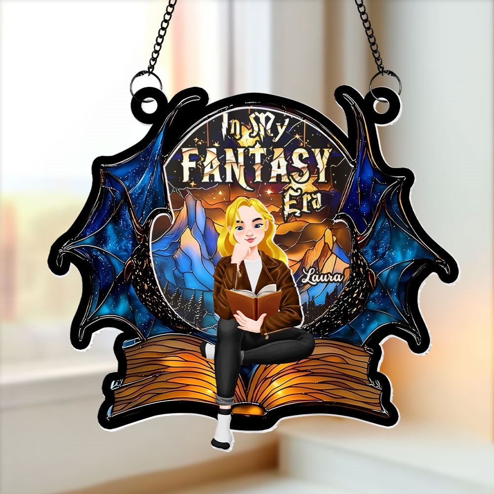 Personalized Gifts For Book Lover Suncatcher Ornament Fantasy Book 013xqti060125pa - Ornament - GoDuckee