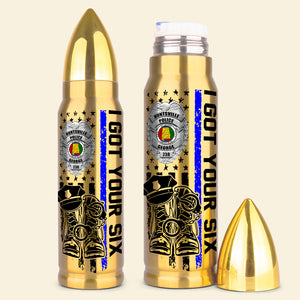 I Got Your Six 02QHDT271223 Personalized Bullet Tumbler, Gifts For Police - Bullet Tumblers - GoDuckee