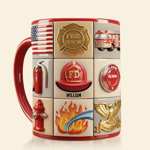 Firefighter Coffee Accent Mug - Personalized Gifts For Firefighter Coffee Mug 03TOTI311025 - Coffee Mug - GoDuckee