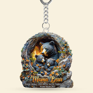 Mama Bear Keychain - Personalized Gifts For Mom 04huti180425 - Keychains - GoDuckee