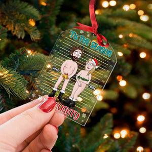 Personalized Christmas Gifts For Naughty Couple Acrylic Ornament 01TOTI010824HG - Ornament - GoDuckee