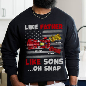 Like Father Like Son, Personalized Shirt 09HUDT230523 - Shirts - GoDuckee