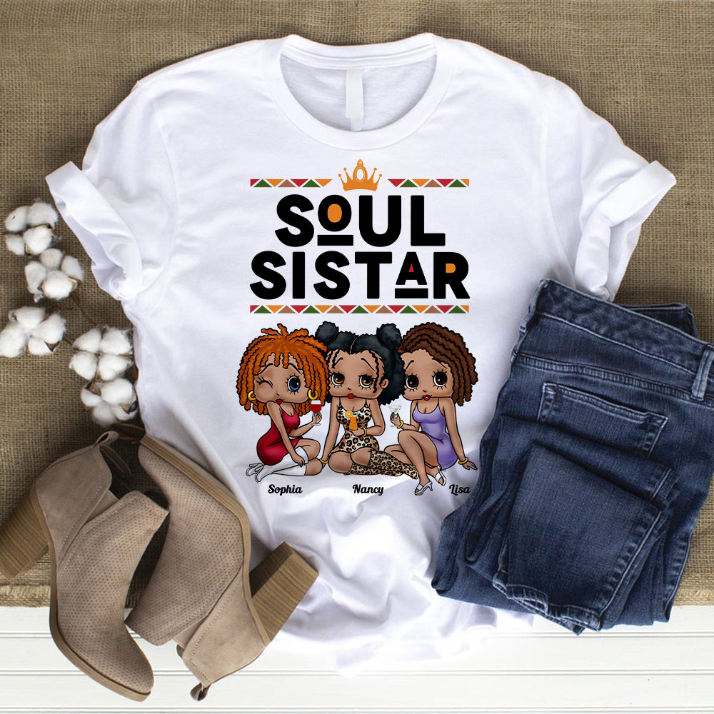 Soul Sisters 03ACDT100823HH Personalized Shirt, Gifts For Sister - Shirts - GoDuckee