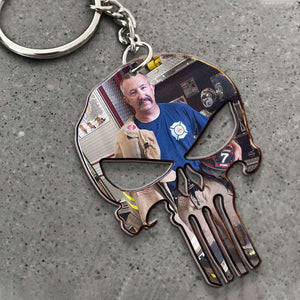 Custom Photo Firefighter Gift, Personalized Keychain Gift 05ACDT230623 - Keychains - GoDuckee