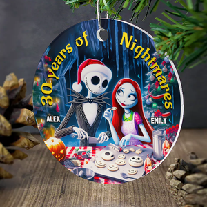 Personalized Gifts For Couple Horror Christmas Horror Ornament 01HUMH280924 - Ornament - GoDuckee