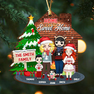 Home Sweet Home, Personalized Ornament, Gifts For Family - Ornament - GoDuckee