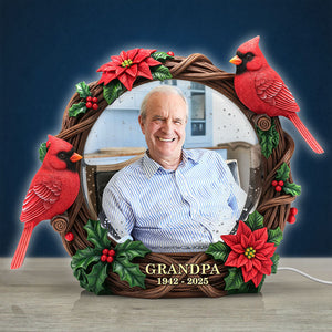 Cardinal Heaven Light Box - Custom Photo Gifts For Heavens Custom Acrylic Light Box 03NATI121125 - Light Box - GoDuckee