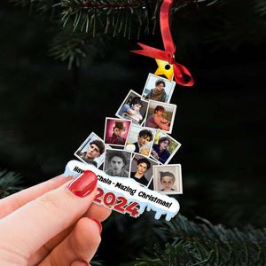 Custom Photo Gifts For Fans Christmas Ornament 036HUTI140824 - Ornament - GoDuckee