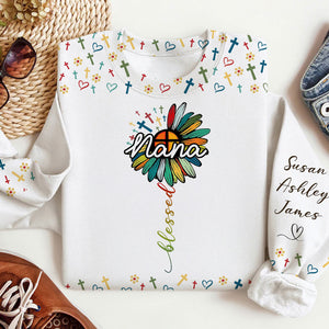 Personalized Gifts For Mom, Grandma Shirt Custom Name Kids 04ACTI050325 - AOP Products - GoDuckee