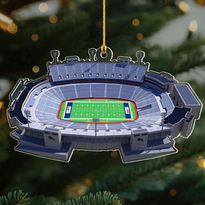 Gift For Football Lover, Personalized Acrylic Keychain, American Football Field Ornament 041qhti041223