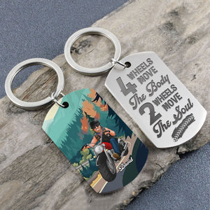 Personalized Gifts For Biker Keychain 05TOTI210624DA - Keychains - GoDuckee