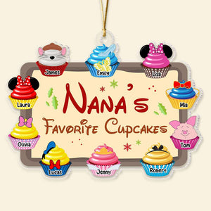Family's Favorite Cupcakes, Gift For Family, Personalized Acrylic Ornament, Cupcake Kids Ornament, Christmas Gift 04OHTI261023 - Ornament - GoDuckee