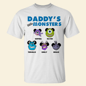 Daddy's Little Monsters, Personalized Shirt, Gifts For Dad 02HUDT250423 - Shirts - GoDuckee