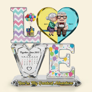 Anniversary Old Couple Plaque - Personalized Gifts For Couple 05tgti260625 - Shaped Plaques - GoDuckee