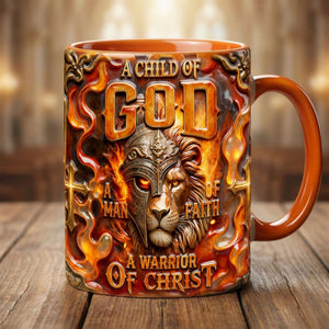 Lion Of Judah Warriors In Fire Accent Mug, Personalized Gifts For Christians 01qhti200126 - Coffee Mug - GoDuckee