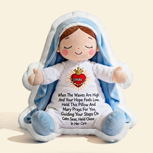 Virgin Maria Pillow - Personalized Gifts For Christian Pillow 02NATI221225 - Pillow - GoDuckee