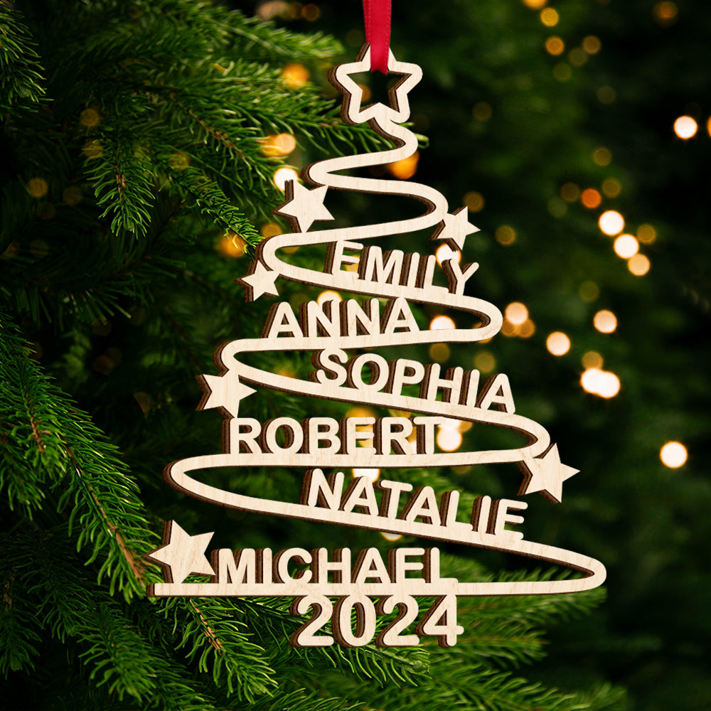 Personalized Gifts For Family Christmas Ornament 04nati230924 - Ornament - GoDuckee