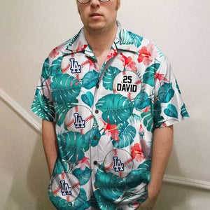 Personalized Hawaiian Shirt, Gift For Baseball Player-6ACDT120623 - Hawaiian Shirts - GoDuckee