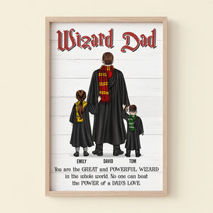 Wizard Dad, Personalized Canvas Print, Gift For Family, 02hudt150523tm - Poster & Canvas - GoDuckee