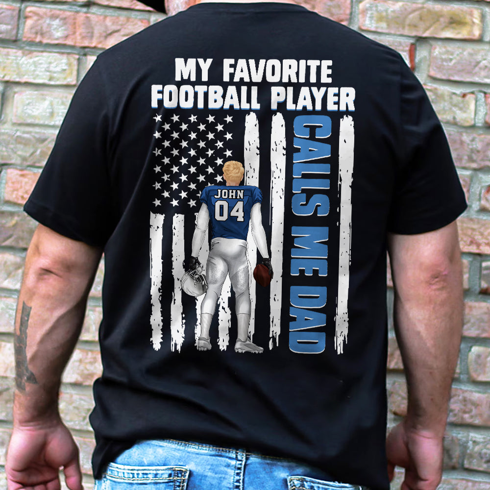 American Football Dad My Favorite Player 01hudt060623tm Personalized Shirt - Shirts - GoDuckee