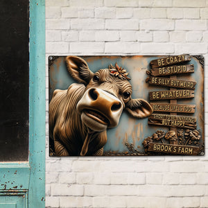 Happy Farm Metal Sign - Personalized Gifts For Farmer 01QHTI210525 - Metal Signs - GoDuckee