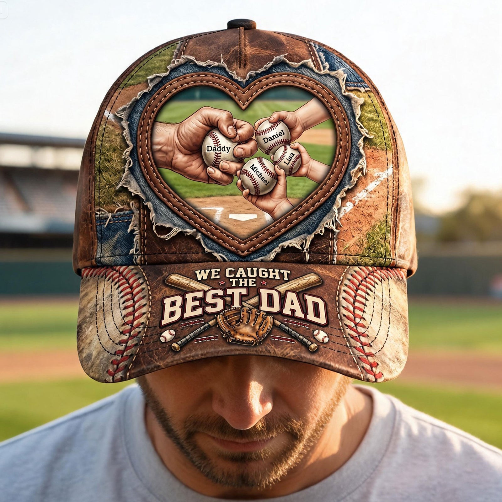 Best Catch Baseball Dad Cap - Personalized Gift For Dads 04NATI060526 - Caps - GoDuckee