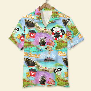 Cruise Couple Personalized Hawaiian Shirt - Summer Gift For Couple GZ-HW-05HUTI060723 - Hawaiian Shirts - GoDuckee