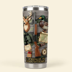 Hunting Lover 20oz Tumbler - Personalized Gifts For Hunter Tumbler 05KITI261225 - Tumbler Cup - GoDuckee