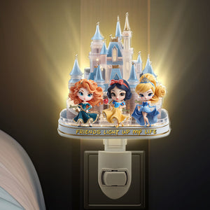Princess Besties Night Light - Personalized Gifts For Besties 02tgti020625 - Night Lights - GoDuckee