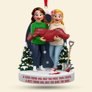 Bestie Acrylic Ornament - Personalized Gifts For Friends Christmas Ornament 02NATI081125 - Ornament - GoDuckee