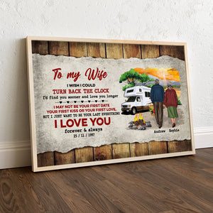 I Love You Forever And Always, Couple Hand In Hand Personalized Canvas Poster - Poster & Canvas - GoDuckee