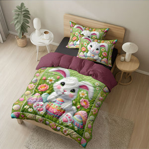 Personalized Gifts For Rabbit Quilt Bed Set Easter Day 03xqti150125 - Blanket - GoDuckee
