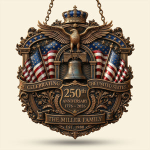 250th USA Anniversary Metal Sign - Personalized Patriotic Gifts 01TYTI190326 - Metal Signs - GoDuckee