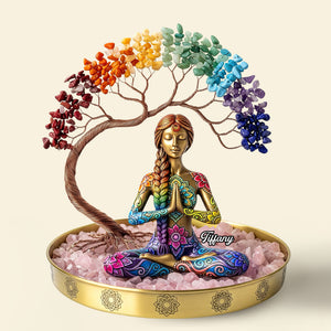 Yoga Girl Plaque - Personalized Gifts For Yoga Lovers 03nati090625 - Shaped Plaques - GoDuckee