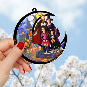 Custom Halloween Photo Gifts For Family Suncatcher Ornament 04pgti060924 - Ornament - GoDuckee