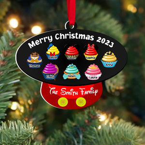 Merry Christmas Cupcakes, Personalized Ornament, Gifts For Family 01TODT281023 - Ornament - GoDuckee