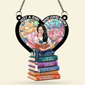 Personalized Gifts For Book Lover Girl Suncatcher Ornament 01XQTI260624TM - Ornament - GoDuckee