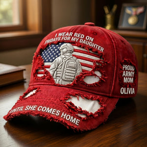 Proud Military Mom Classic Cap - Personalized Gifts For Mom 01TGTI280326 - Caps - GoDuckee