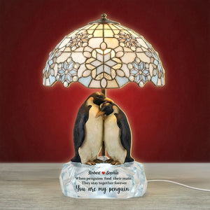 Always Us Penguin Acrylic Light Box – Personalized Gifts For Couples 05NATI100226 - Light Box - GoDuckee