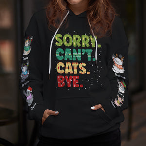 Sorry Can't Cats Bye, Personalized Shirt, Gift For Cat Lovers 01ACDT231023 - AOP Products - GoDuckee