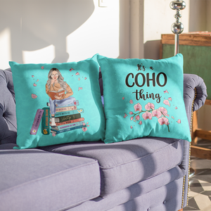 Girl Reading Book 01HUDT070323TM Personalized Square Pillow Gift - Pillow - GoDuckee