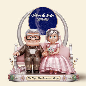Old Couple Plaque - Personalized Gifts For Couple 01nati230625 - Shaped Plaques - GoDuckee
