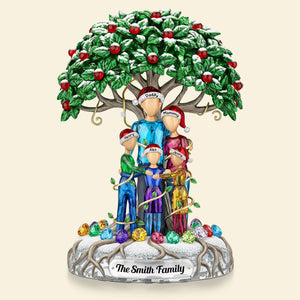 Family Tree Plaque - Personalized Gifts For Family 03huti240925 - Shaped Plaques - GoDuckee