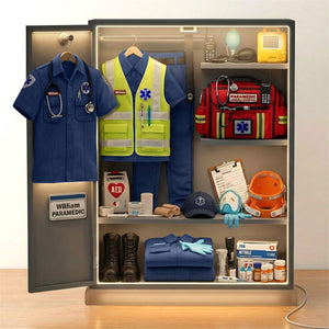 EMS Worker Personal Locker Light Box, Personalized Gifts For Paramedic & EMT 01QHTI201225 - Light Box - GoDuckee