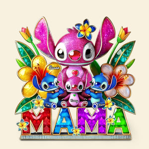 Personalized Gifts For Mom Plaque, Mama Bear & Little Ones 05TGTI030425 - Shaped Plaques - GoDuckee