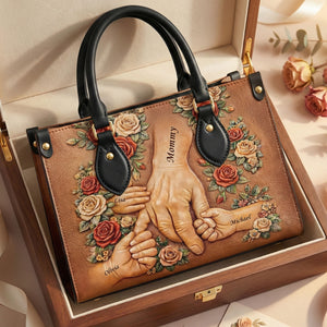 Bound By Mom’s Love Leather Bag – Personalized Gift For Mom 04HUTI240226 - Leather Bag - GoDuckee