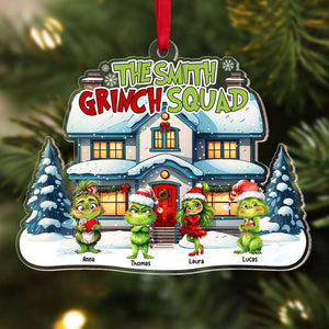 Personalized Christmas Gifts For Family Acrylic Ornament, Family Squad 03KATI010824 - Ornament - GoDuckee