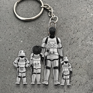 Galaxy Dad Keychain - Personalized Gifts For Dad 02qhhu070525hg - Keychains - GoDuckee