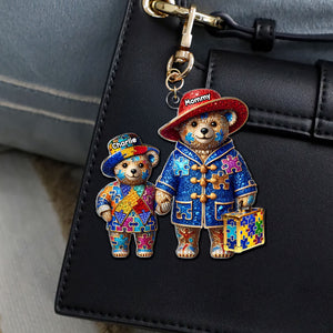 Personalized Gifts For Autism Mom Keychain, Mama Bear 04tgti220325 - Keychains - GoDuckee
